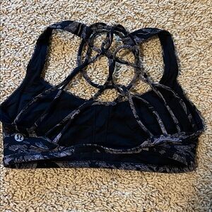 lululemon athletica Black and Gray Sports Bra